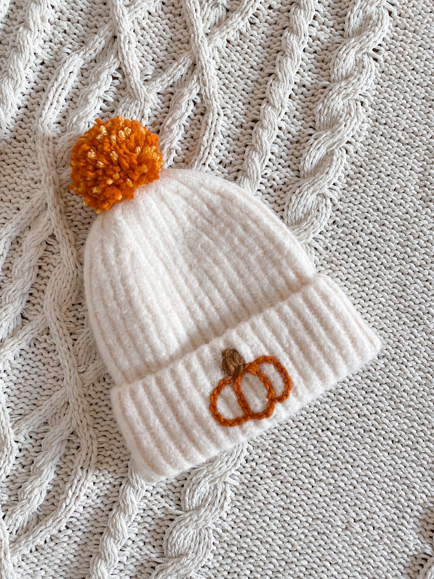 Custom Adult Beanie: Snow