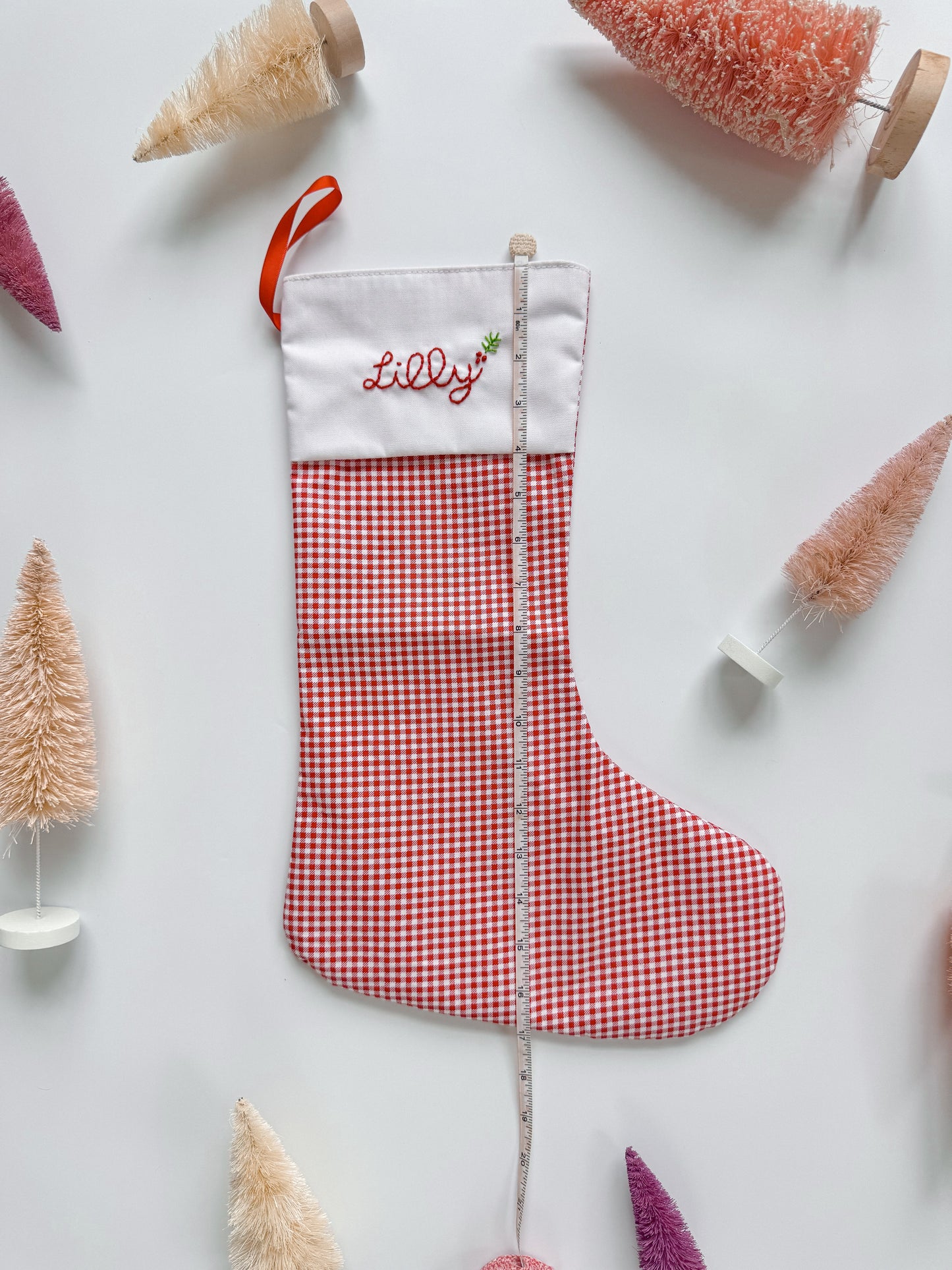 Custom Gingham Stocking
