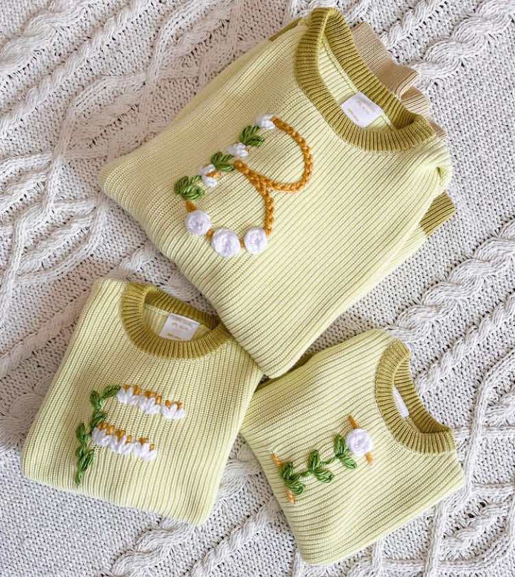 Custom Sweater: Key Lime