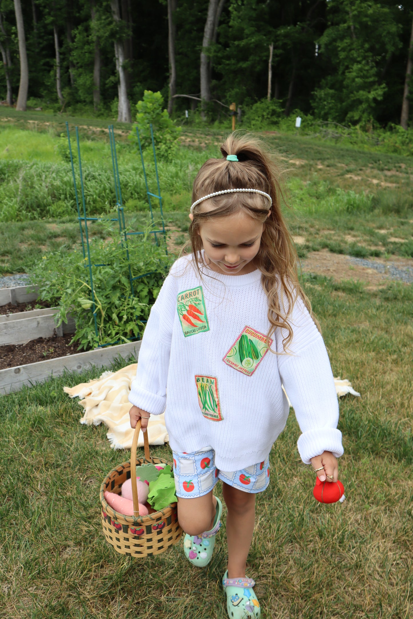 Appliqué Seed Packet Sweater