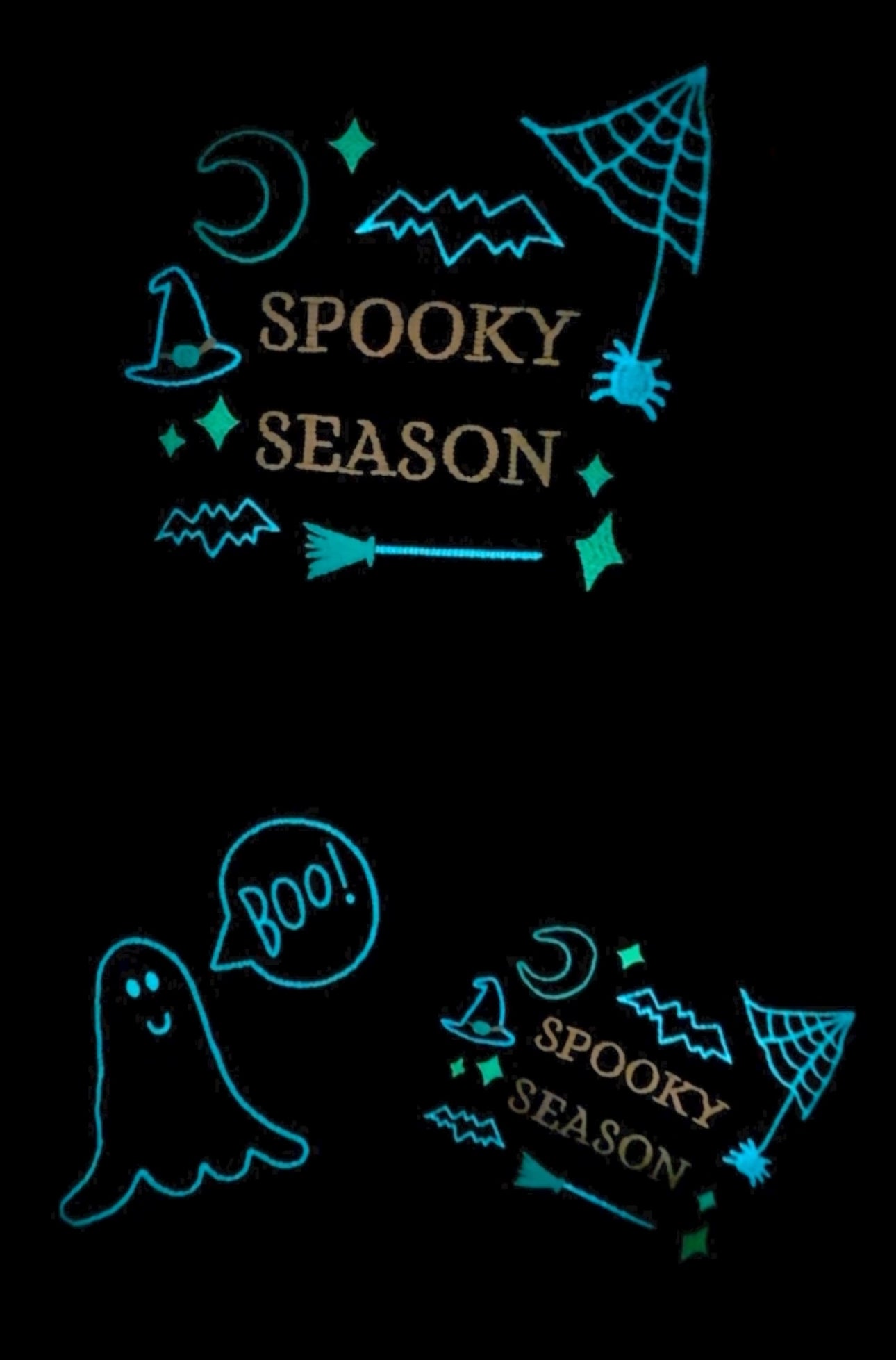 GLOW Ghost BOO Sweater