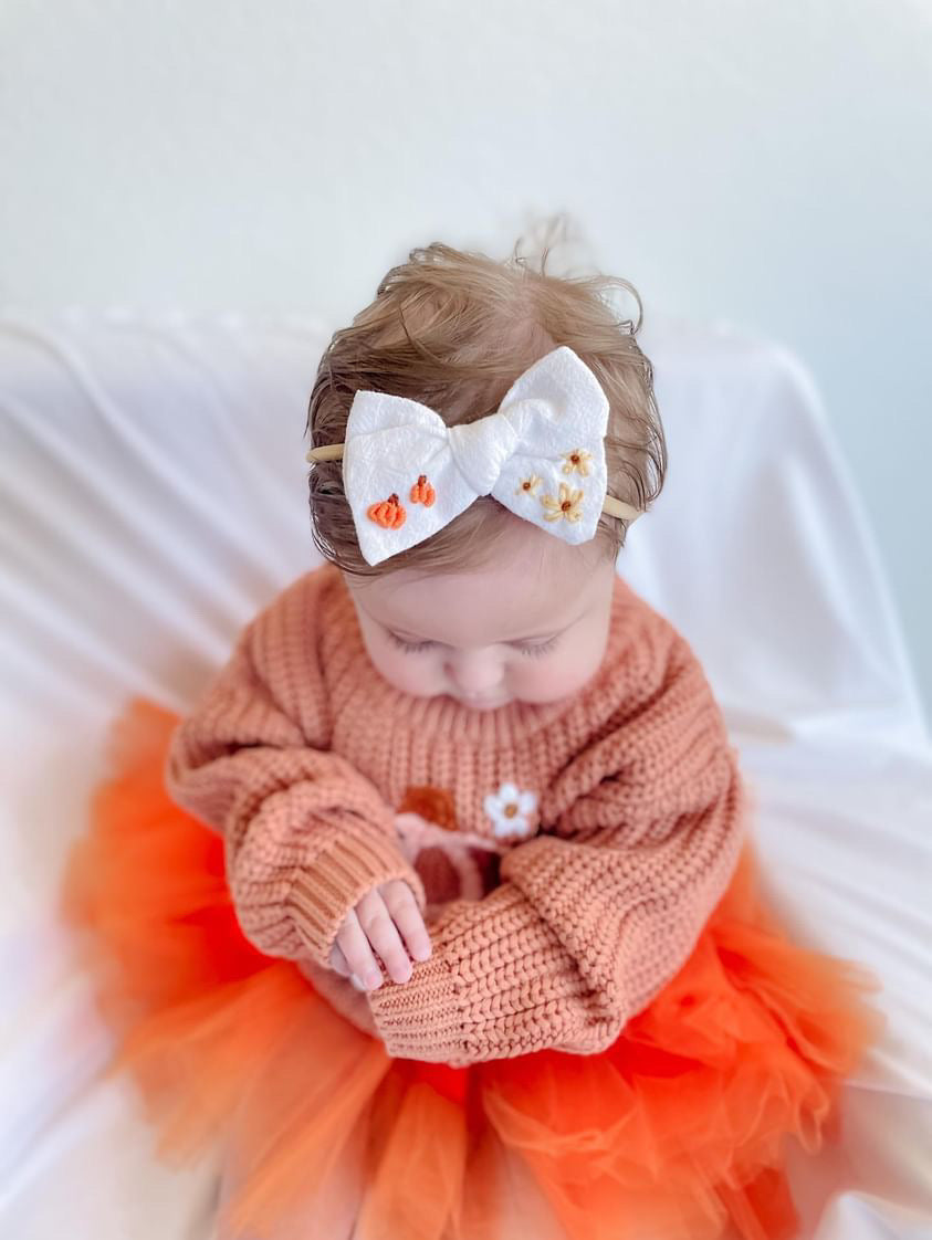 Custom Fall Bow Headband