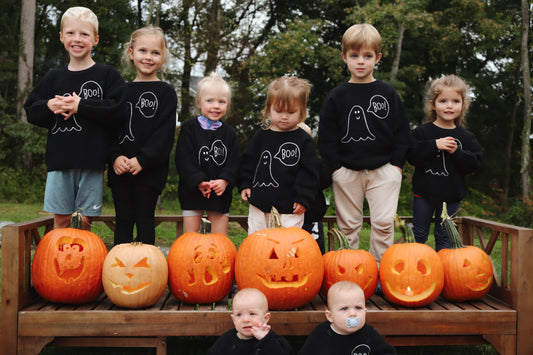 GLOW Ghost BOO Sweater