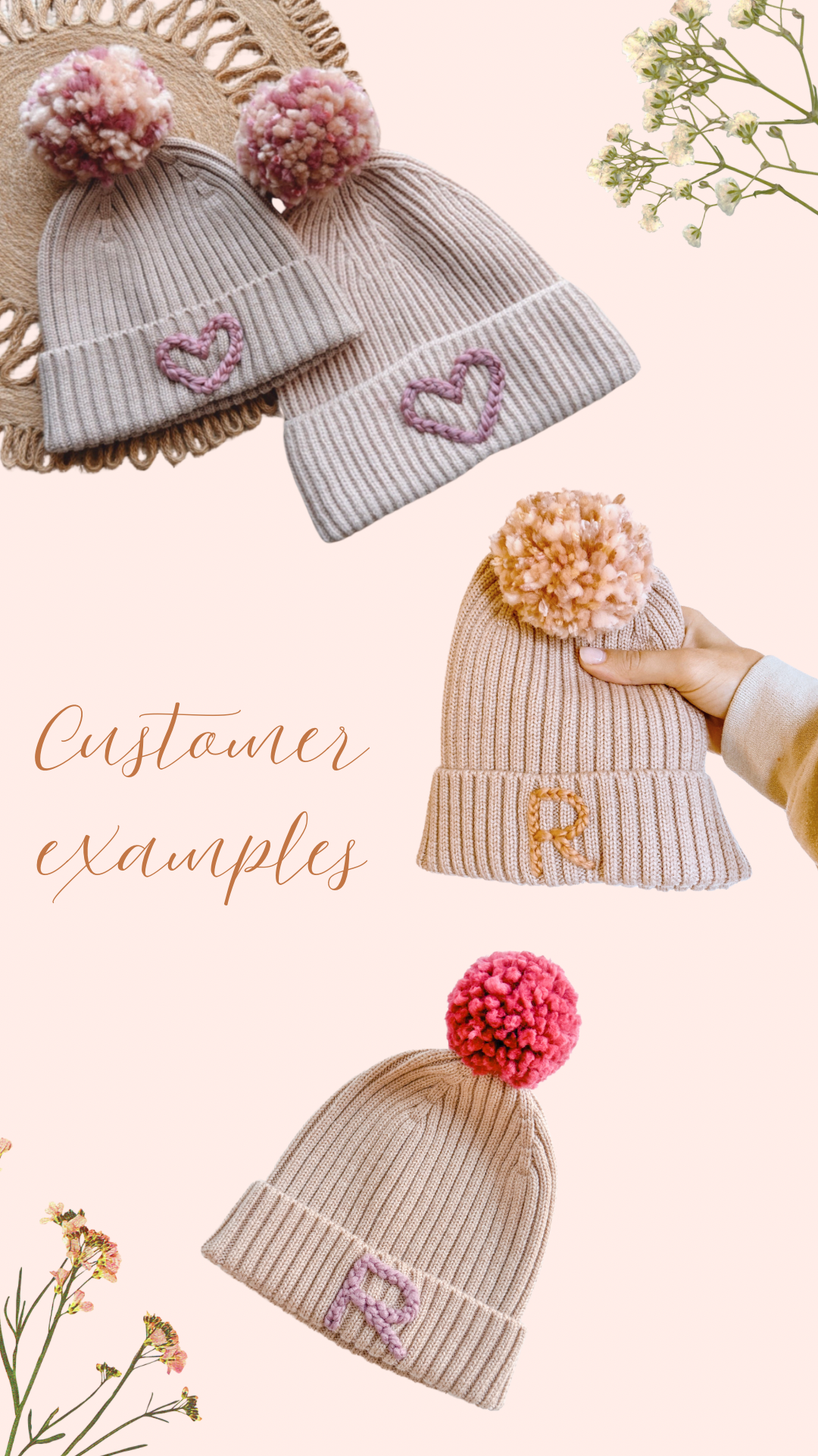 Custom Beanie: Rose Quartz