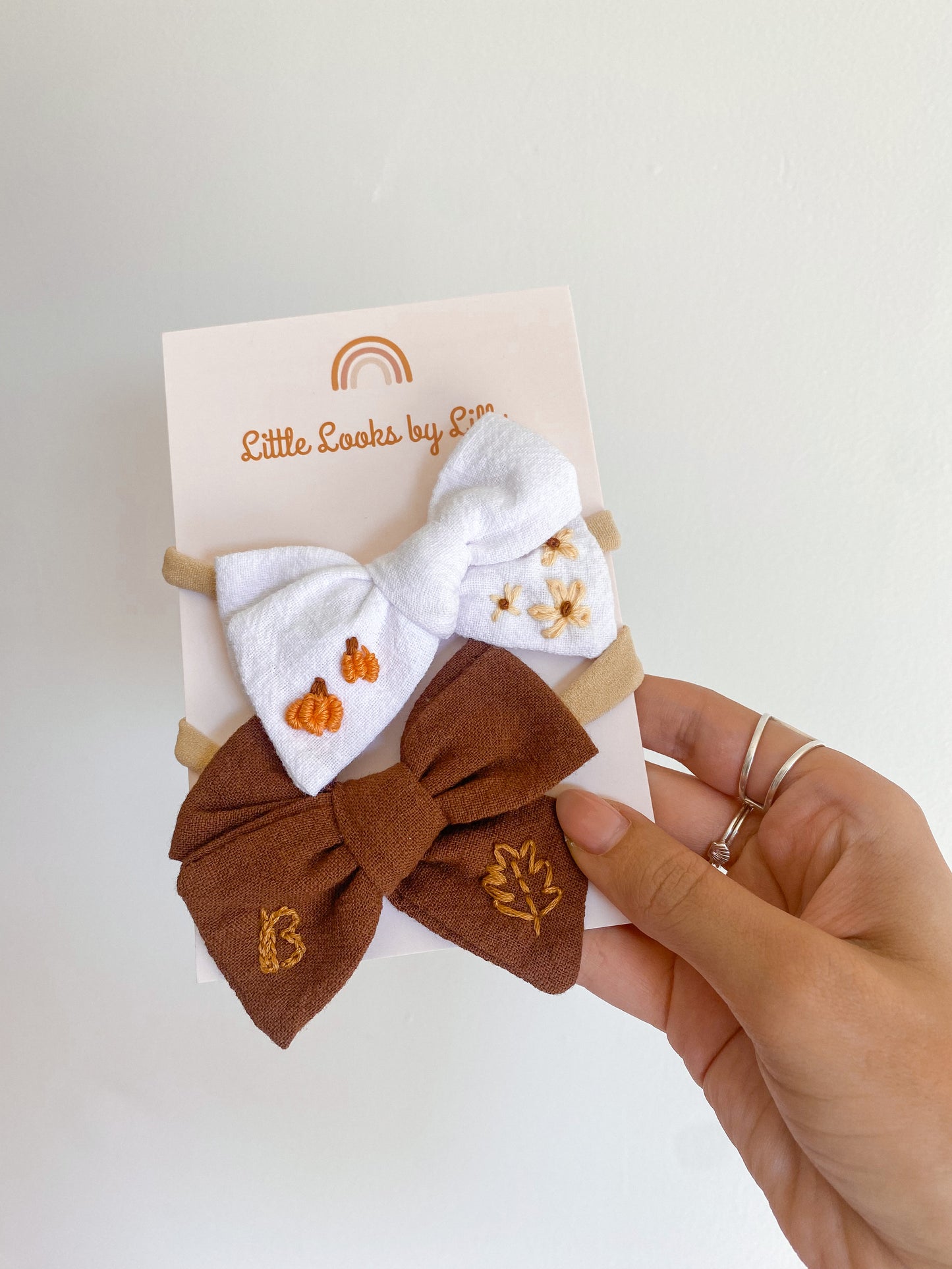 Custom Fall Bow Headband