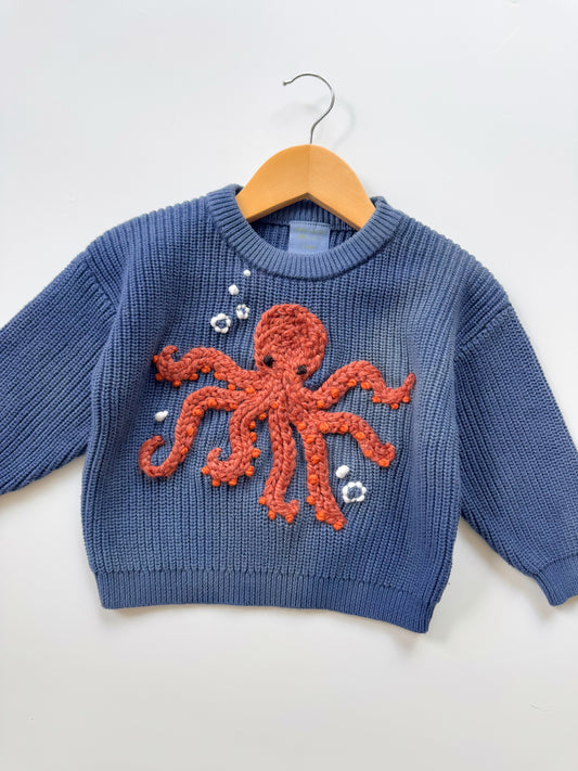 Hand Dyed Octopus Sweater