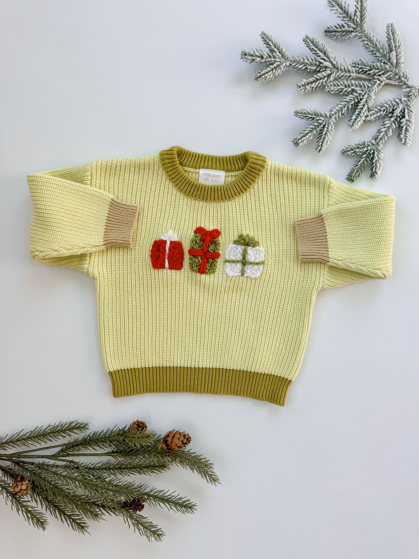Custom Sweater: Key Lime