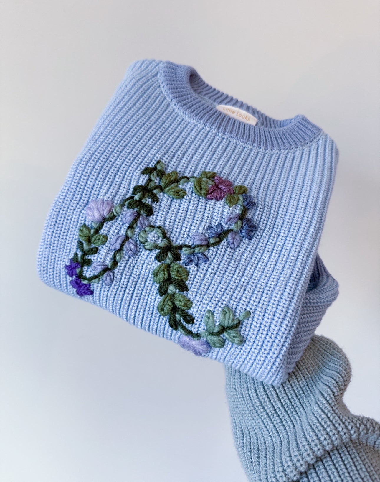 Custom Sweater: Dreamy Blue