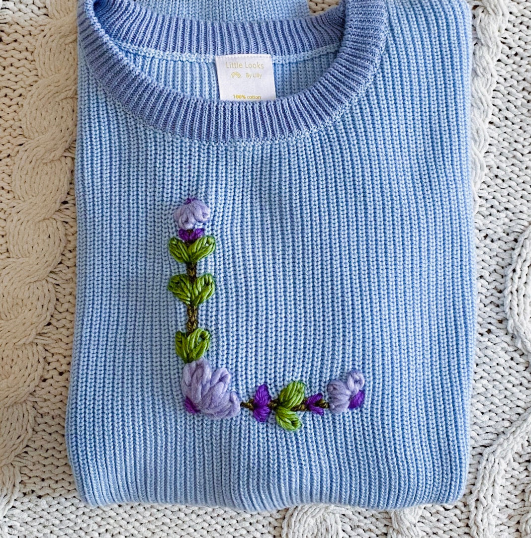 Adult Custom Sweater: Dreamy Blue