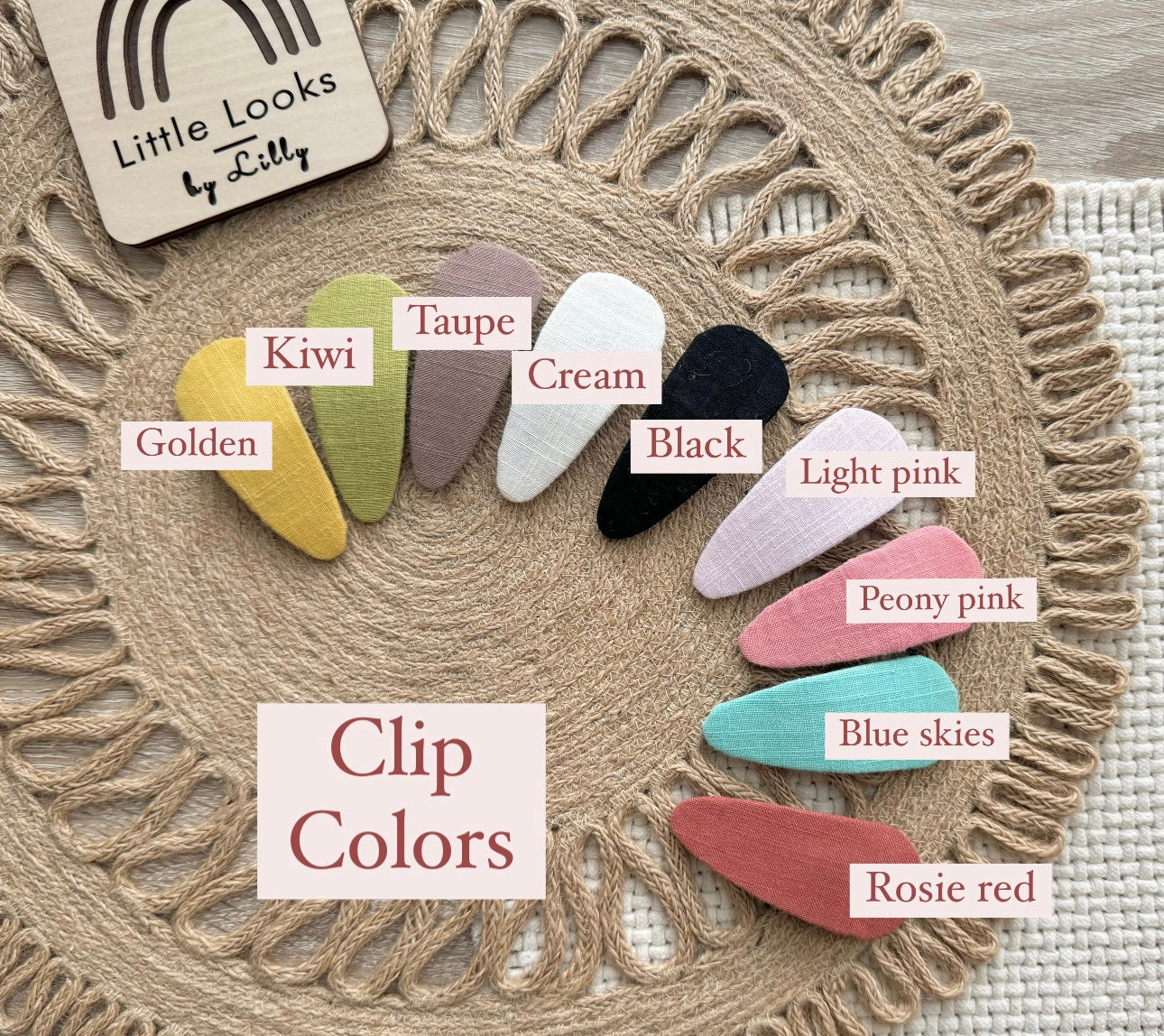 Felted Name Clip