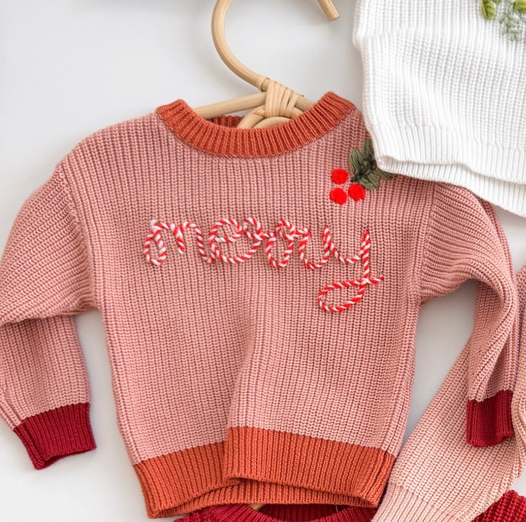 Merry Red Sweater 3-6m