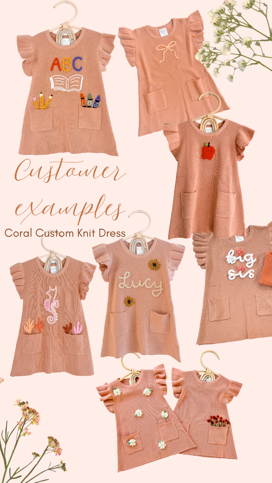 Coral Knit Dress