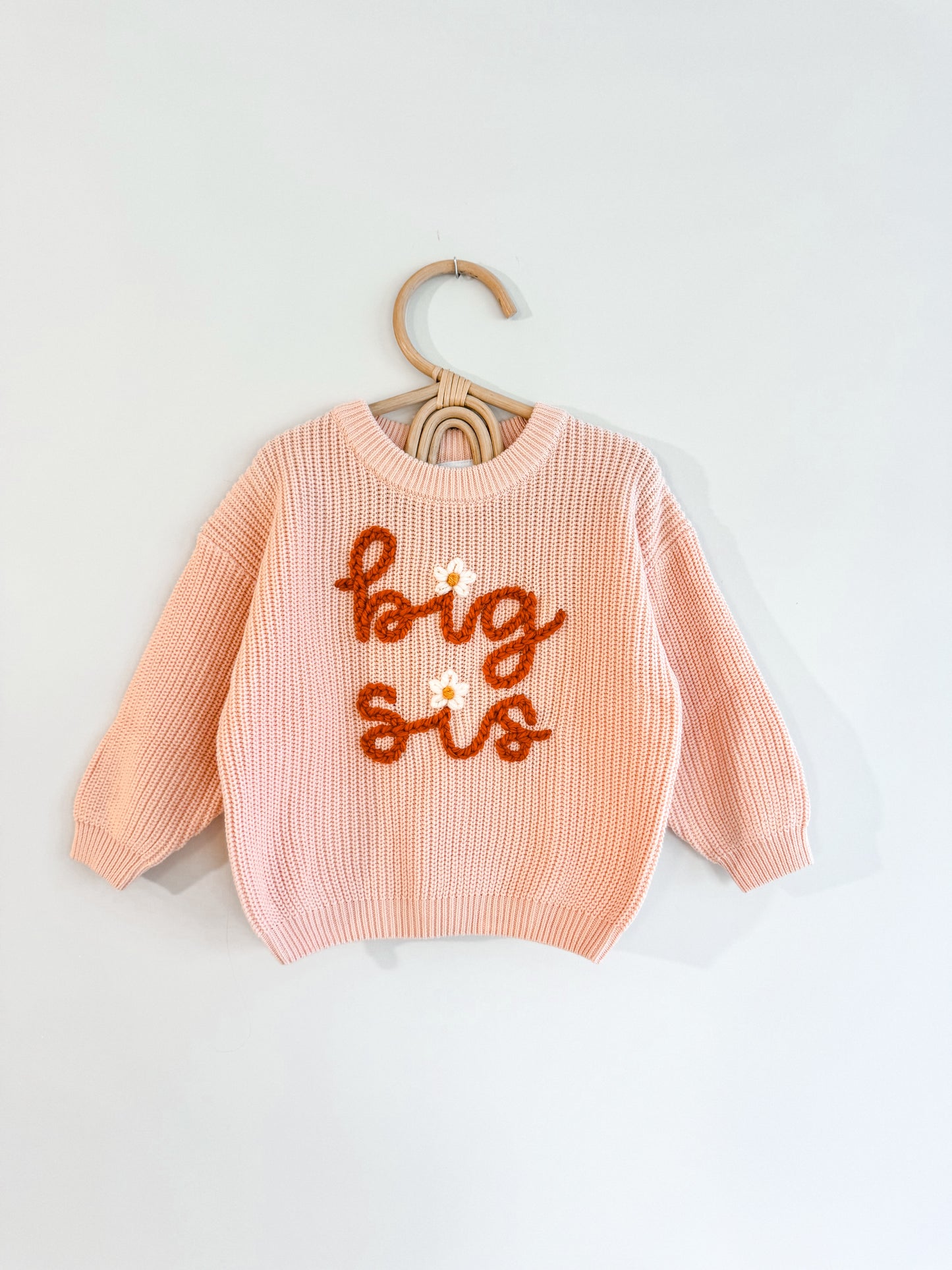 Big Sis Lil Sis Peachy Sweater
