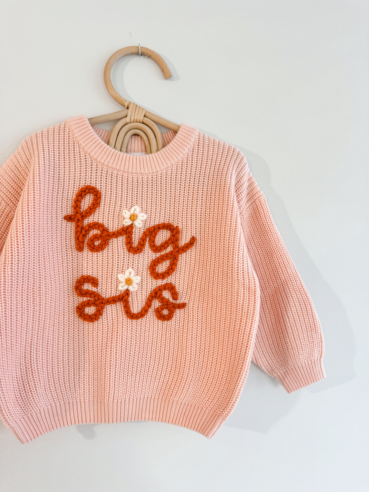 Big Sis Lil Sis Peachy Sweater