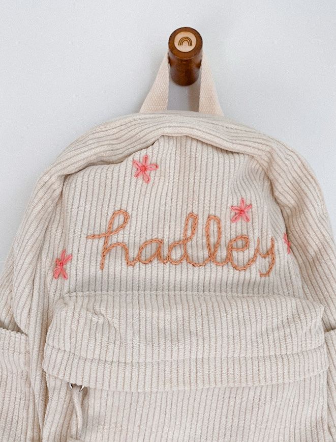 Custom Corduroy Back Pack