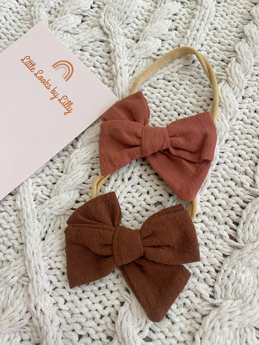 Custom Fall Bow Headband