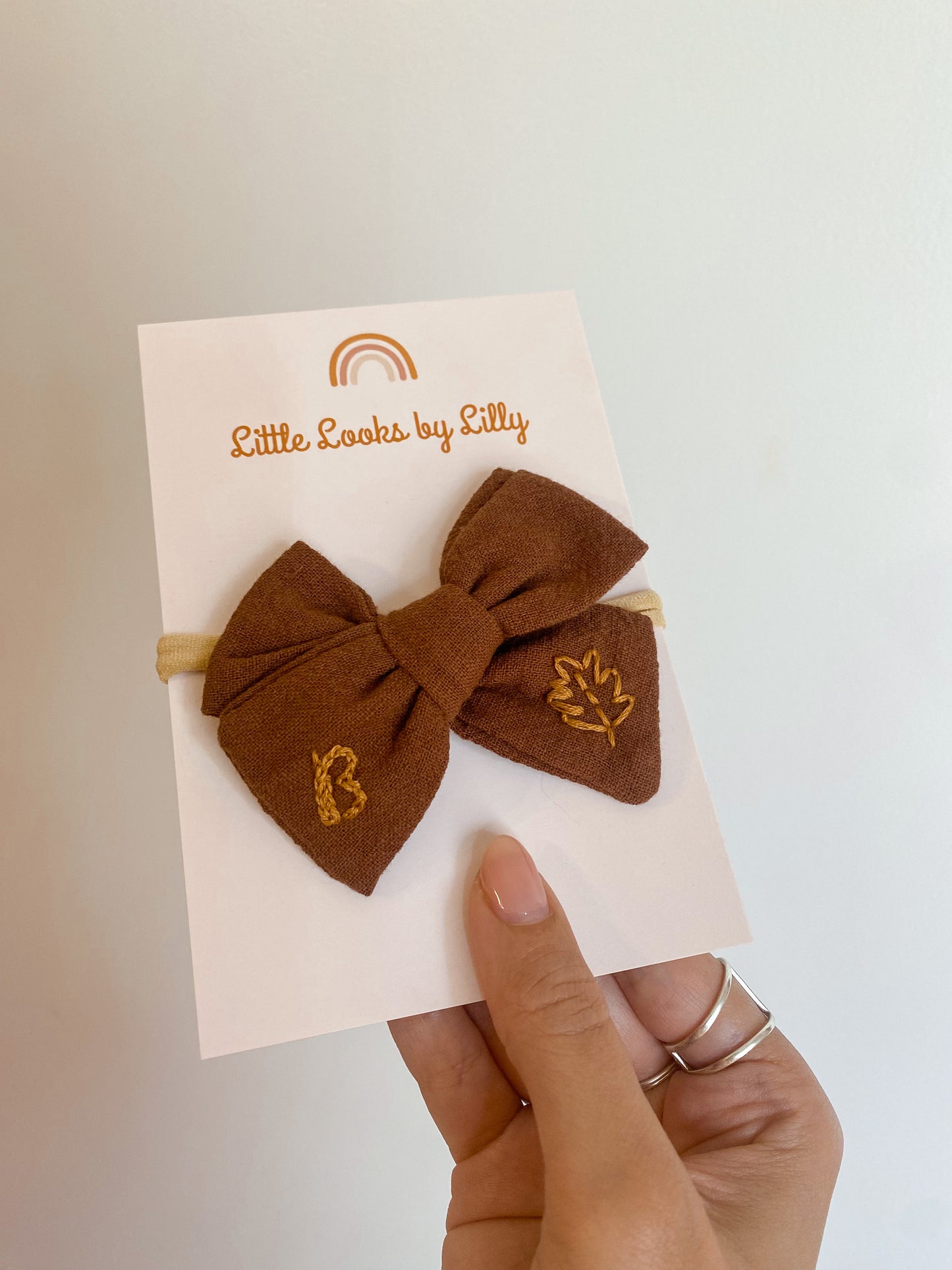 Custom Fall Bow Headband