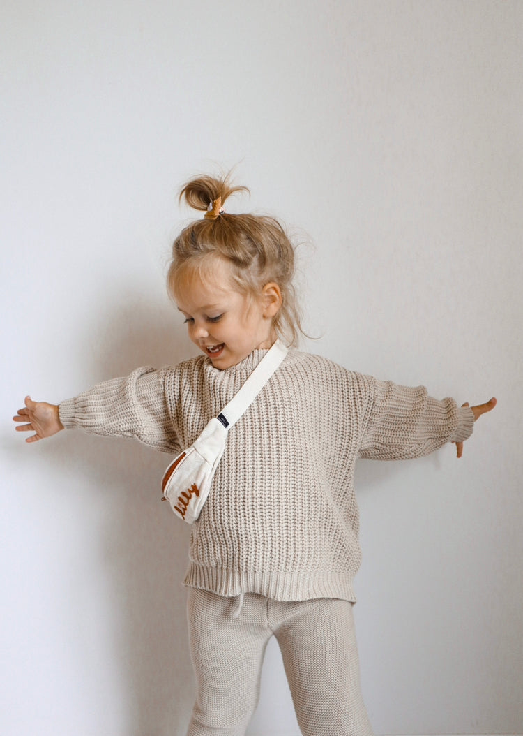 Knit Pants: Oat