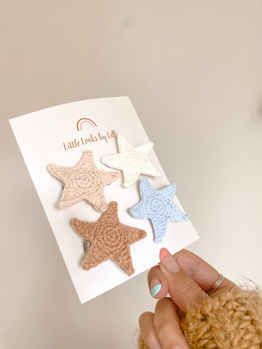 Crocheted Star clip