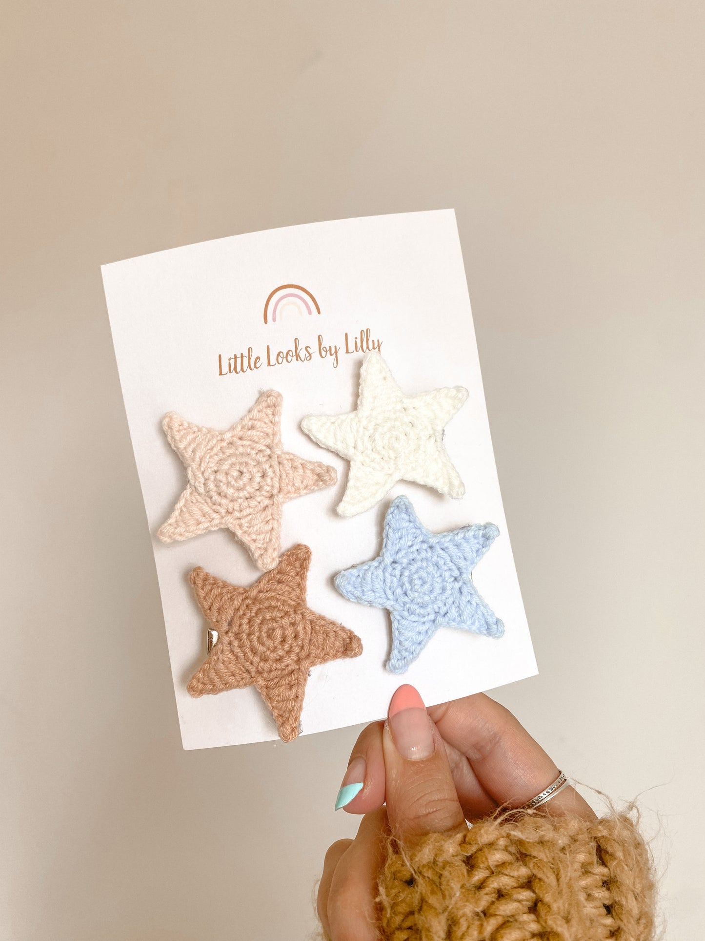 Crocheted Star clip