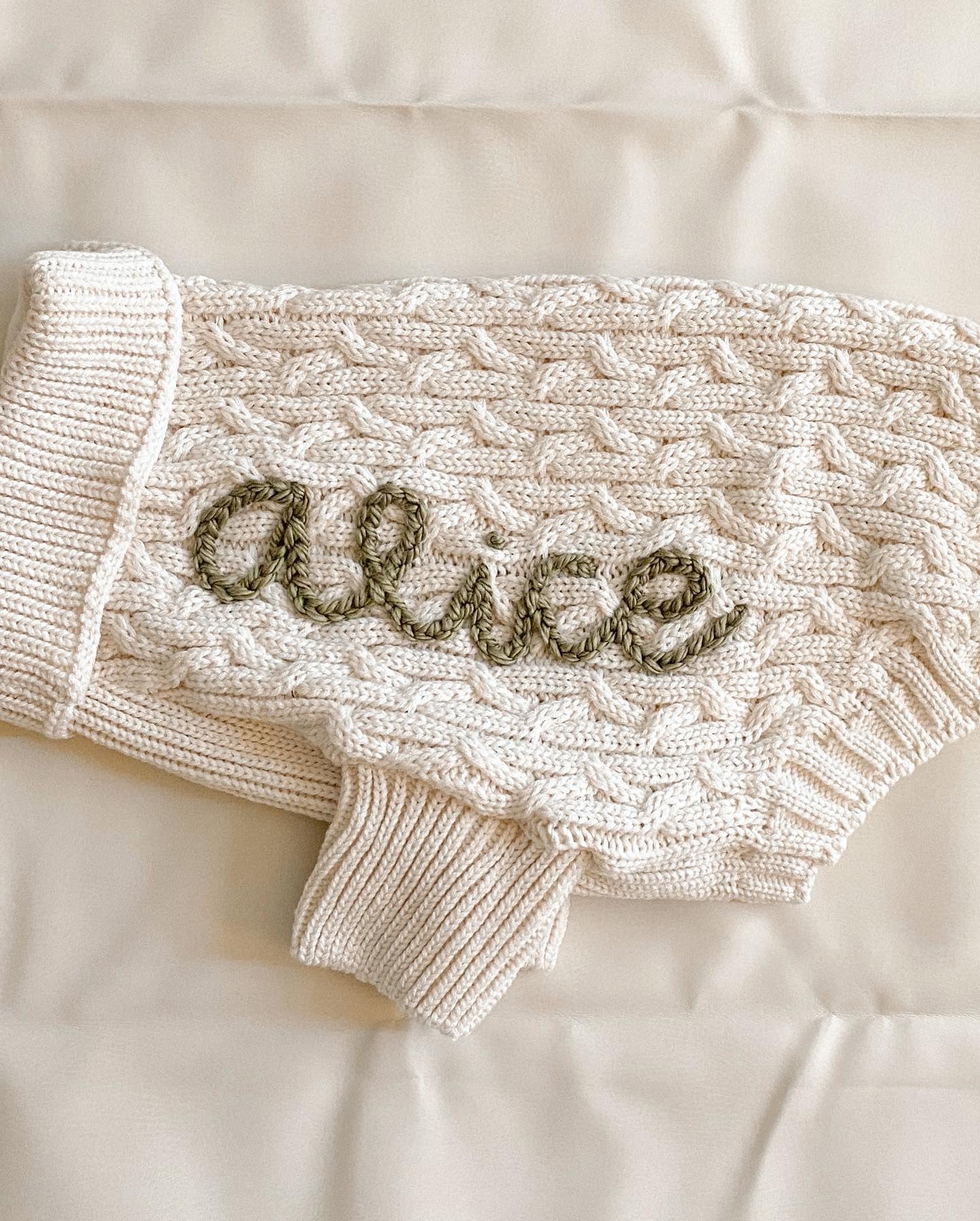 Custom embroidered Dog sweater