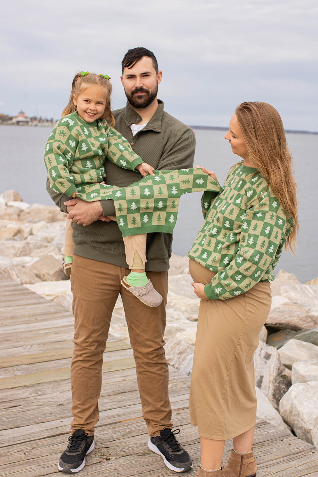 Checkered Tree Sweater