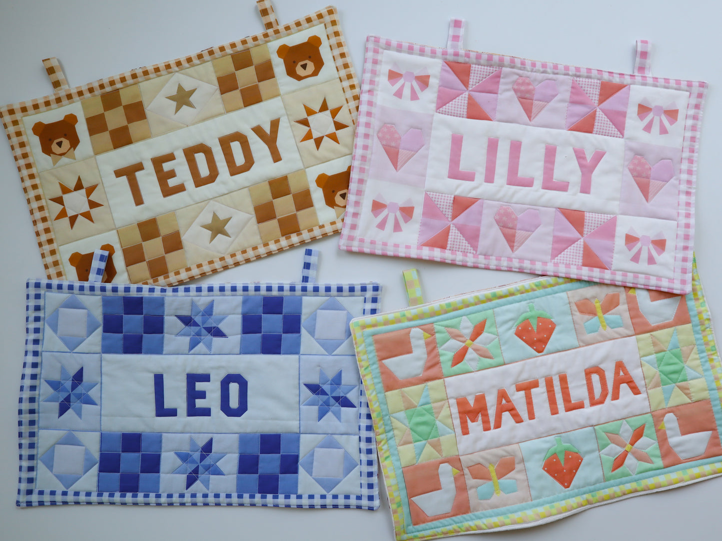 Custom Quilted Name Sign