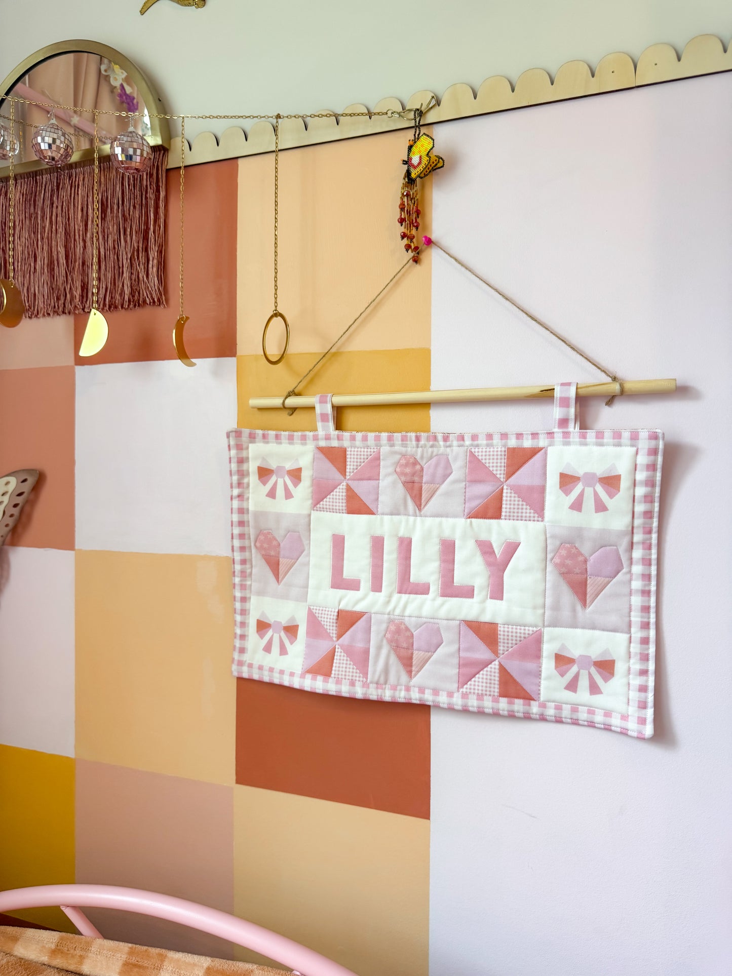Custom Quilted Name Sign