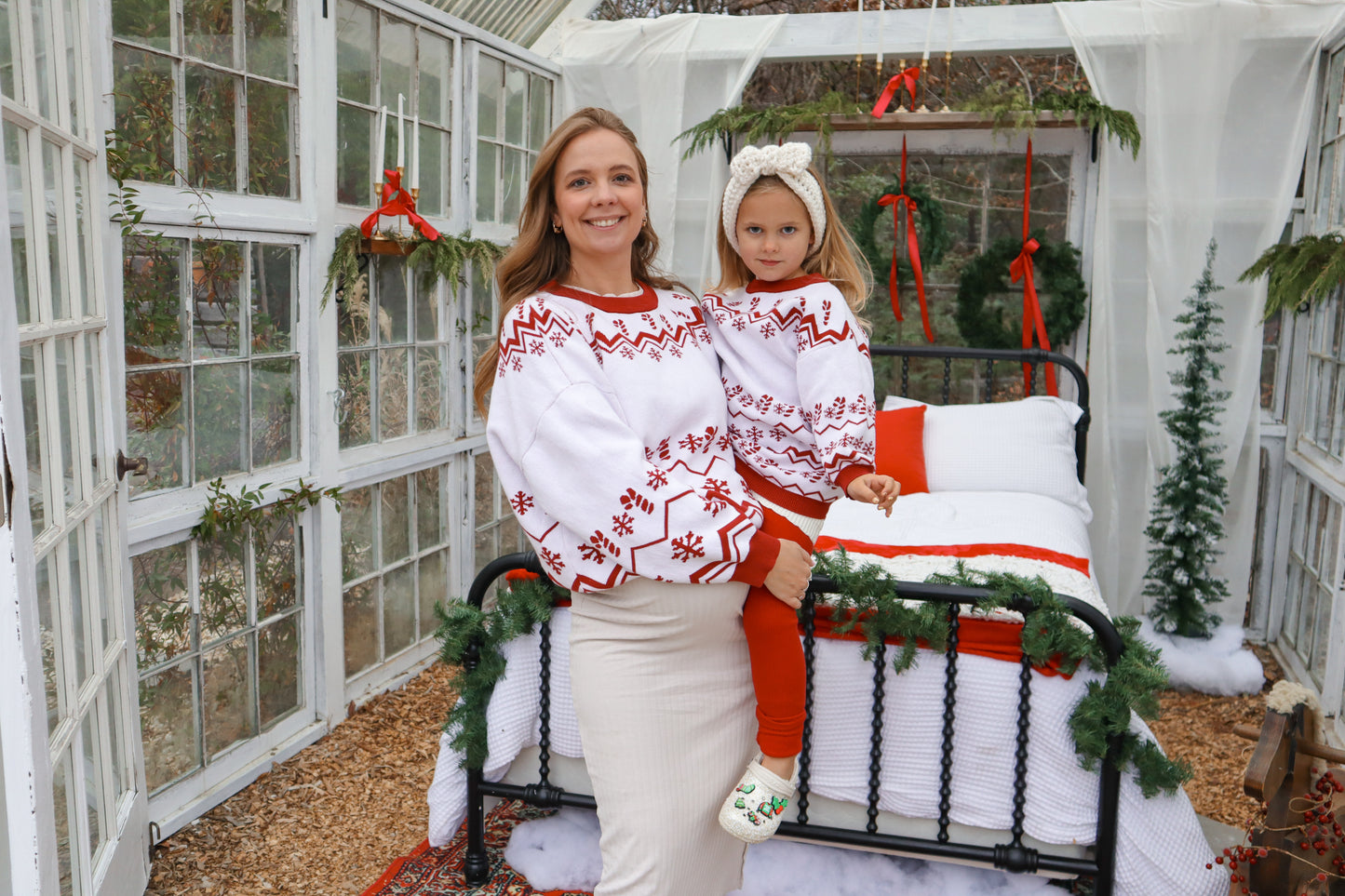 Red and white Candy Cane Sweater