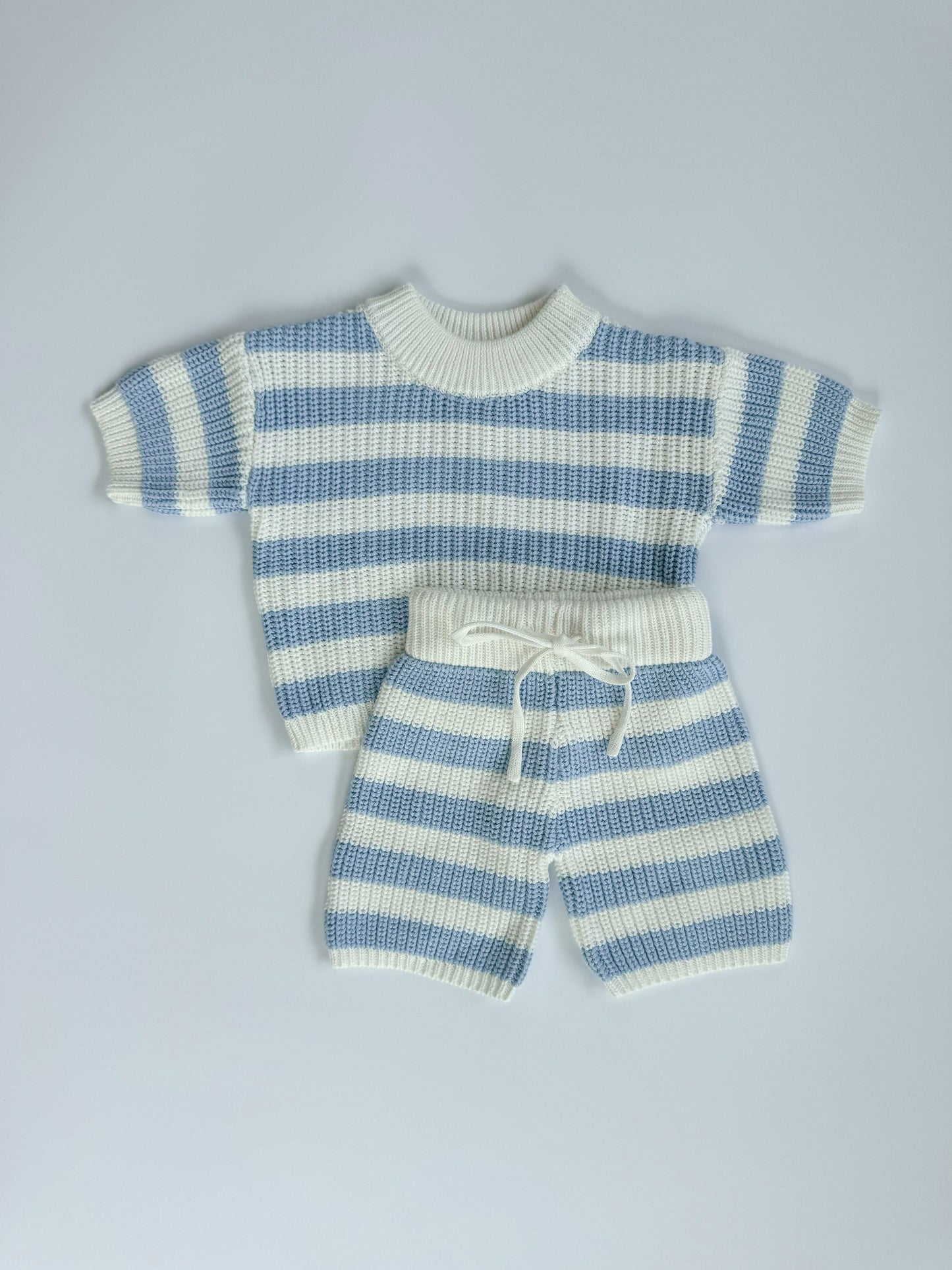 Knit Set: Blue Stripe