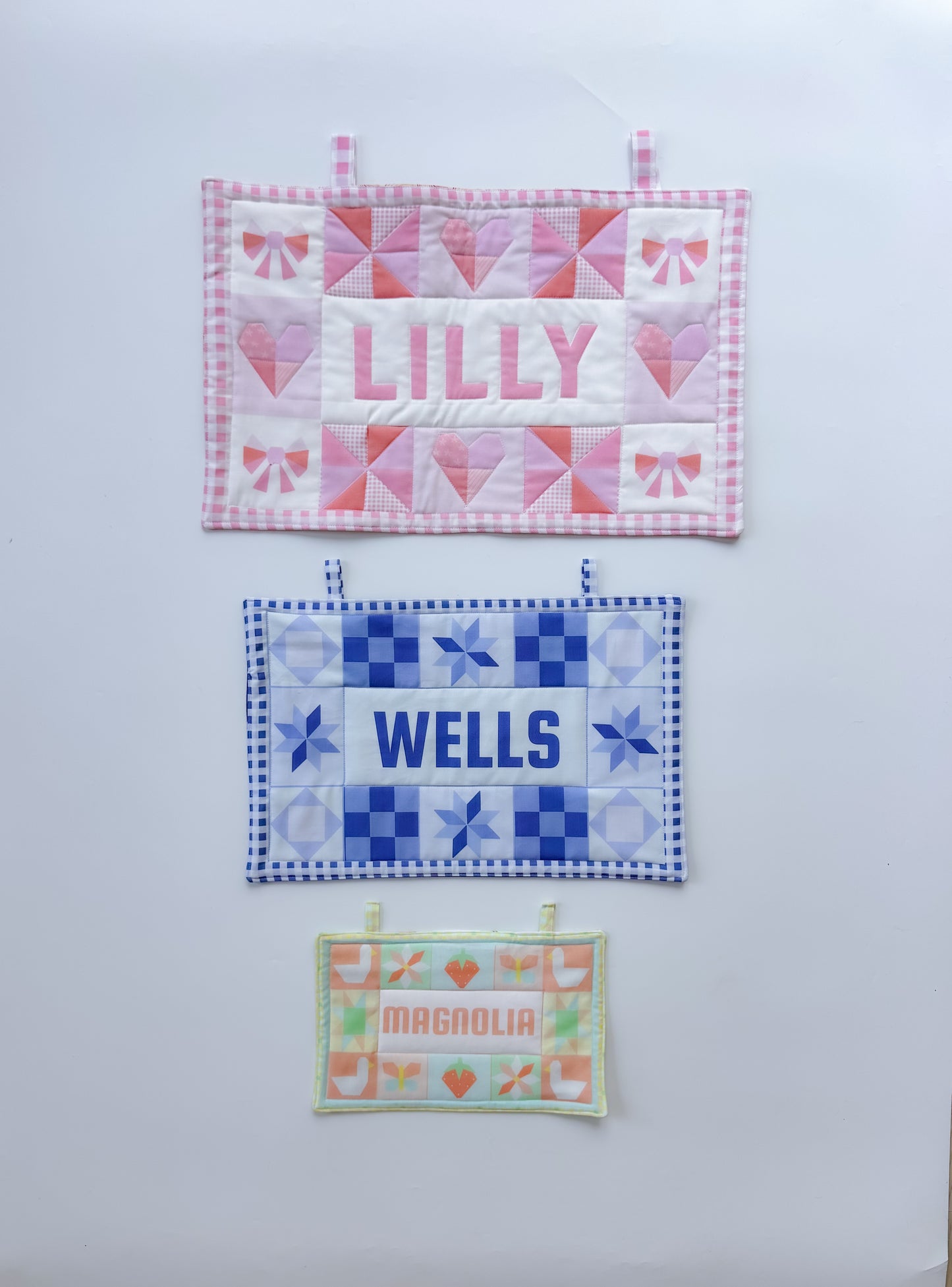 Custom Quilted Name Sign