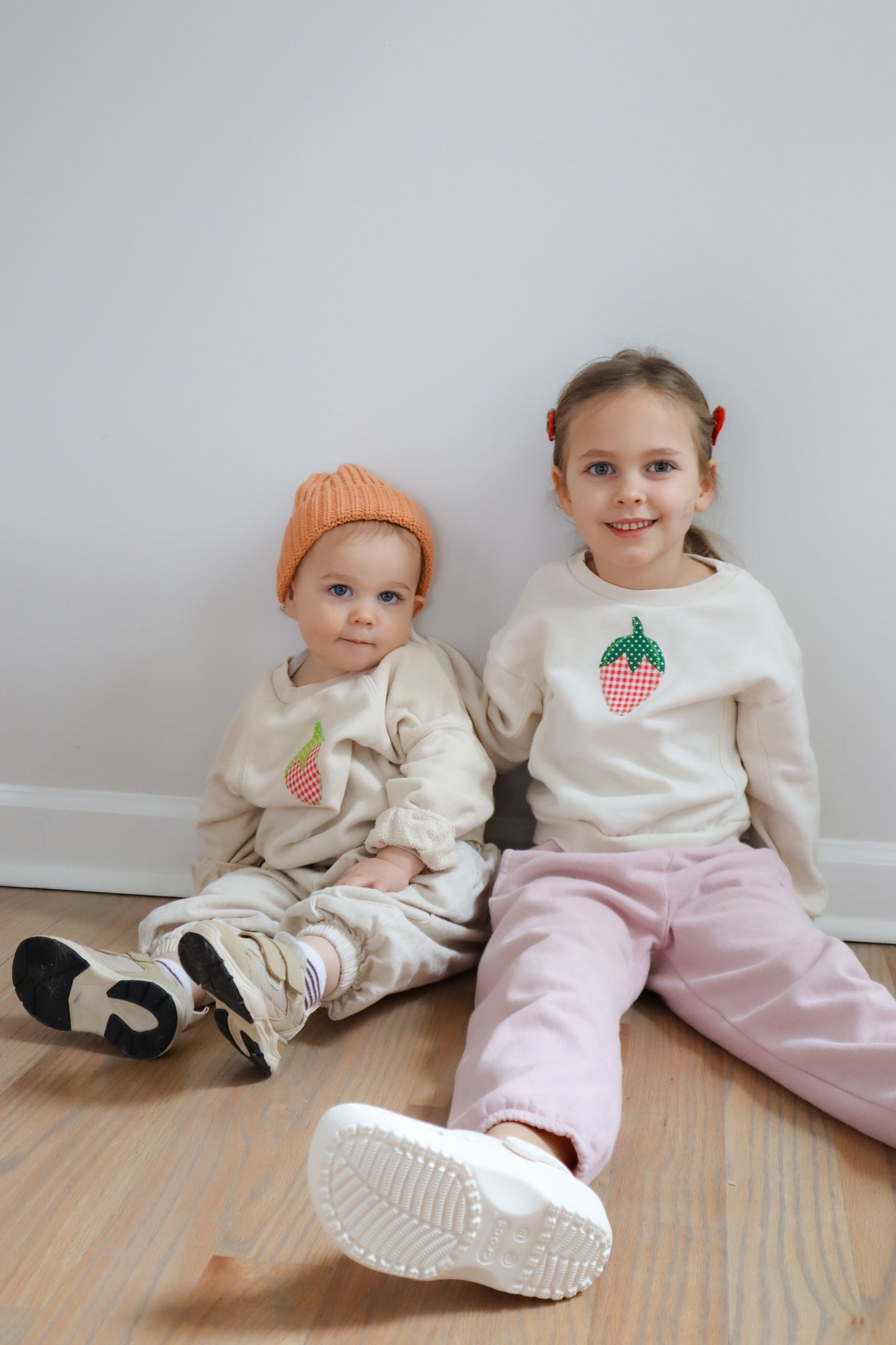 Strawberry Appliqué Sweatshirt