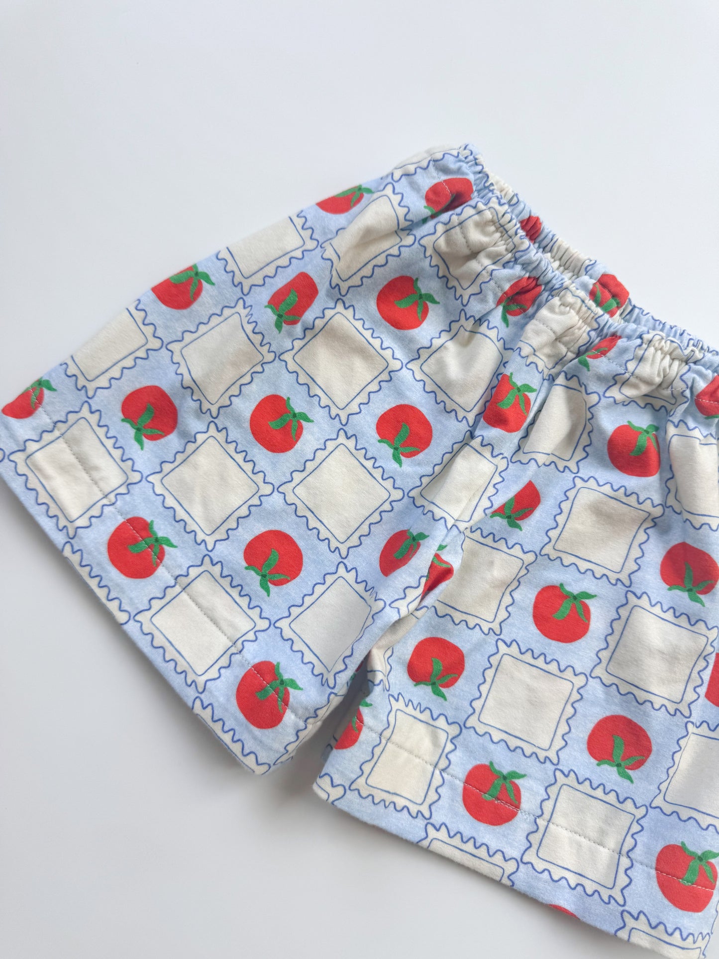 Blue Checker Tomato Shorts