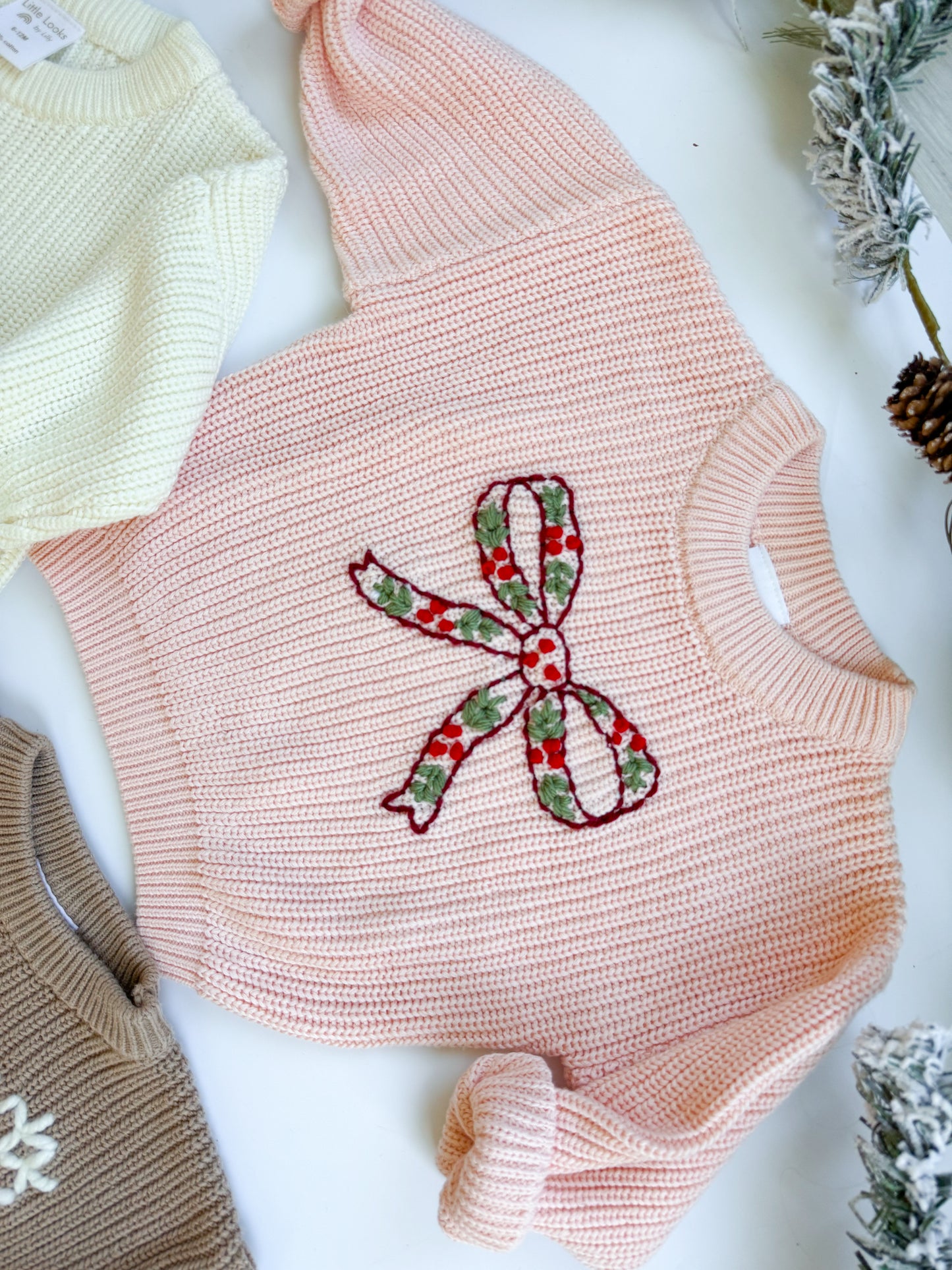 Holly Bow Sweater
