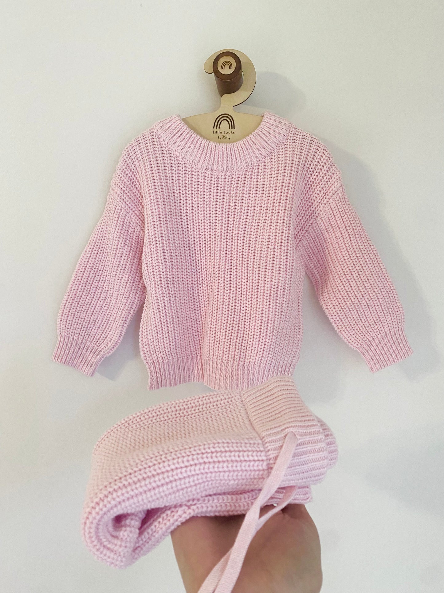 Knit Newborn Set: Lilly Pink