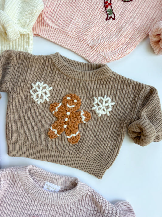 Gingerbread Snowflake Sweater