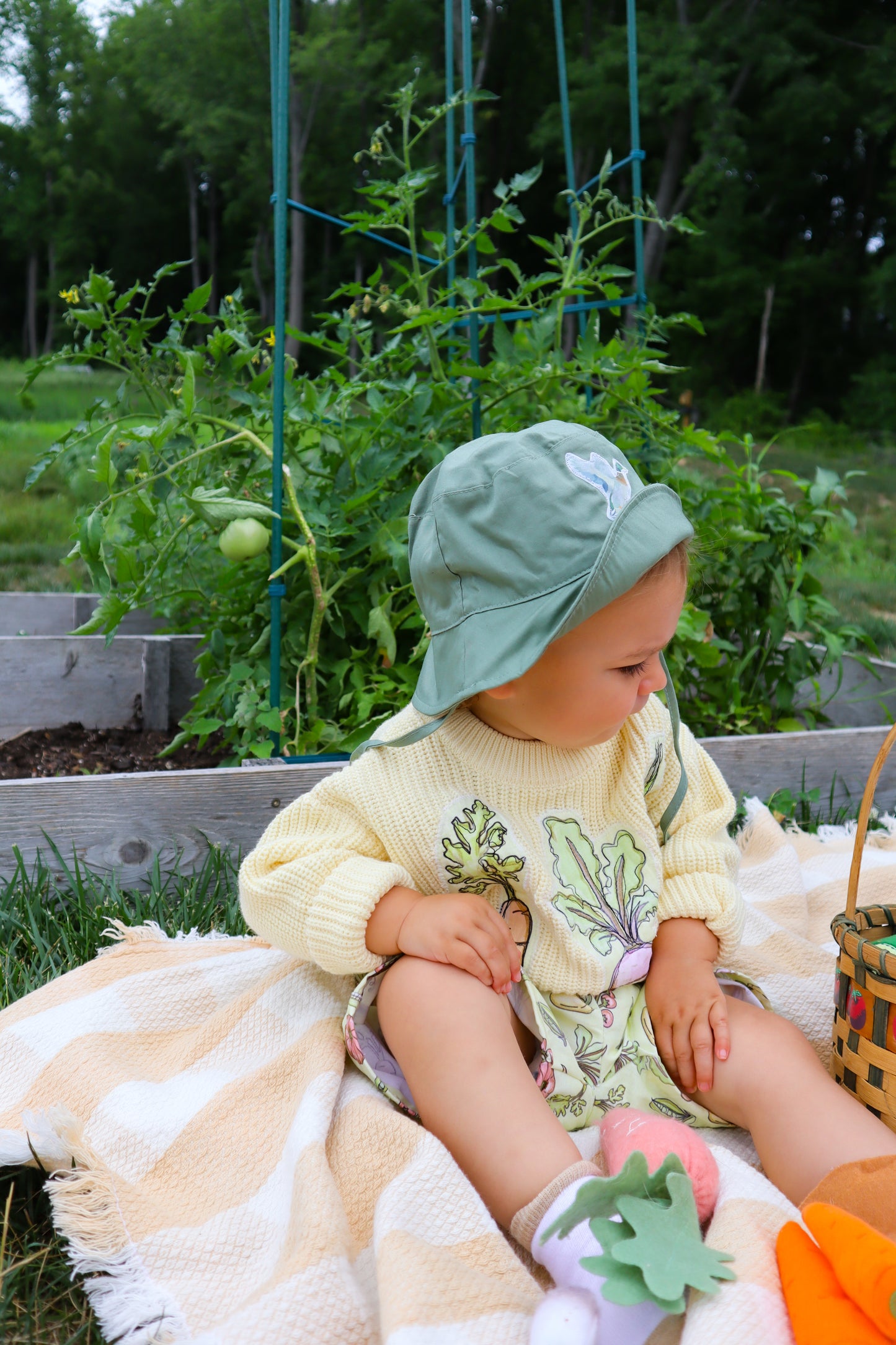 Butter Yellow Garden Sweater