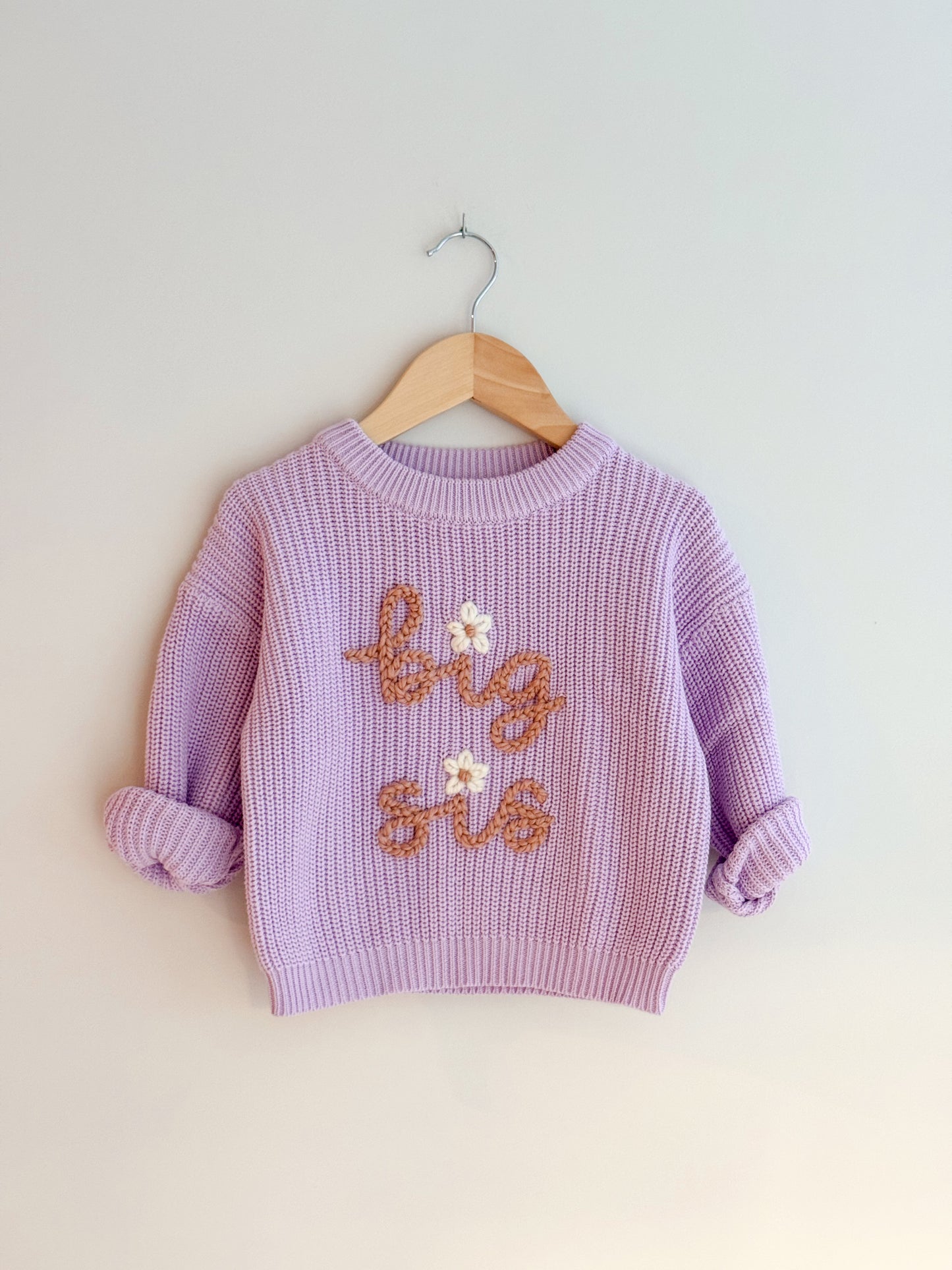 Big Sis Lil Sis Lilac Sweater