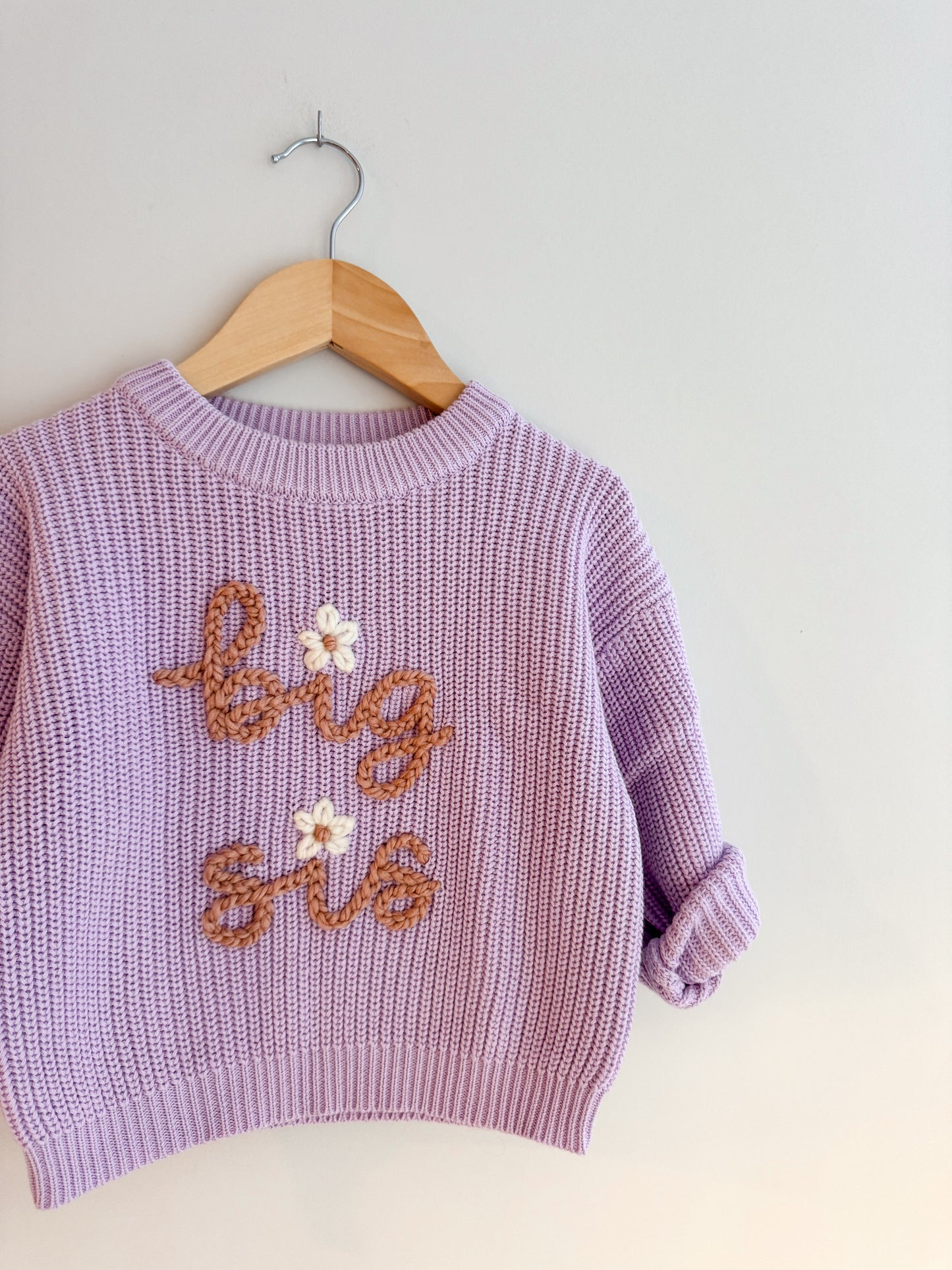 Big Sis Lil Sis Lilac Sweater