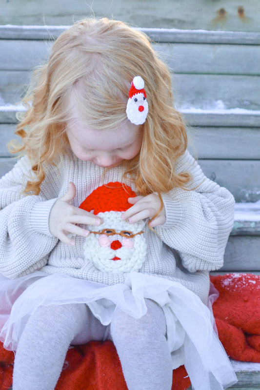 Crocheted Santa Clip