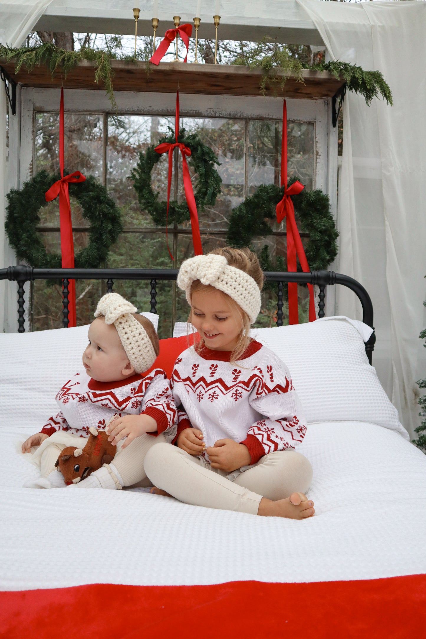 Red and white Candy Cane Sweater