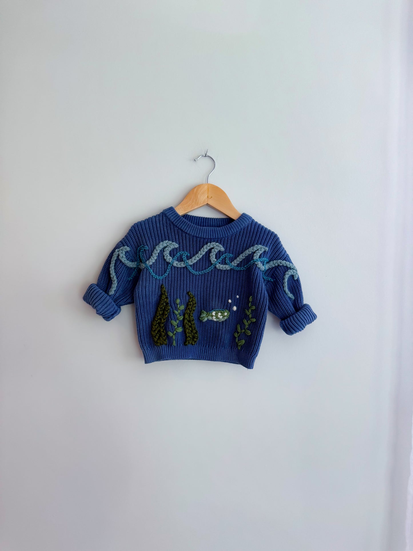 Hand Dyed Fish Sweater