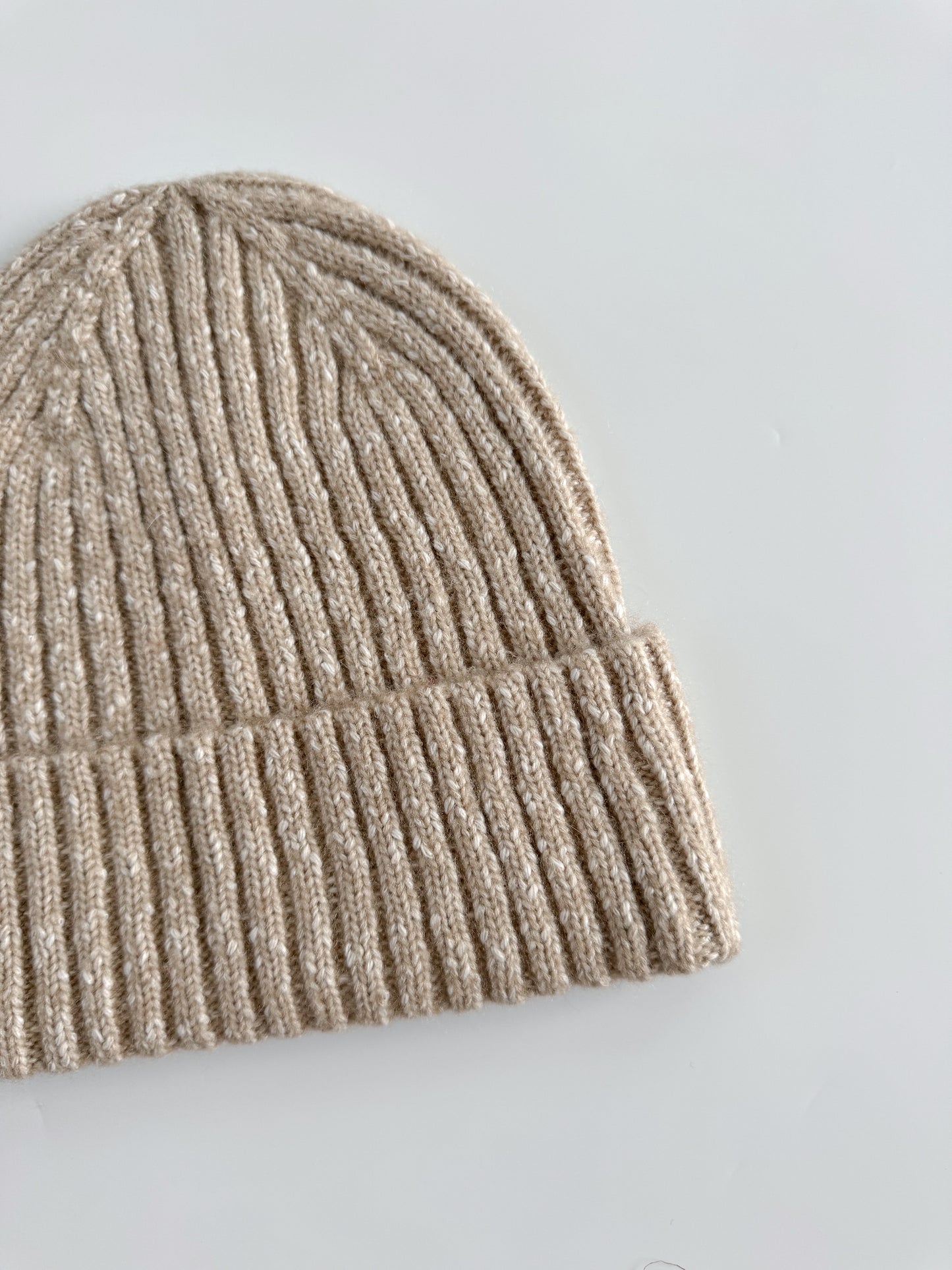 Custom Adult Beanie: Taupe Speckle