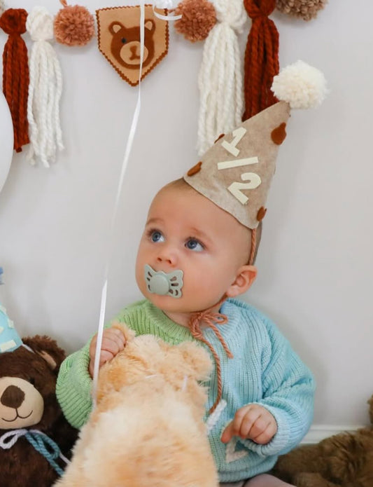 1/2 birthday party hat