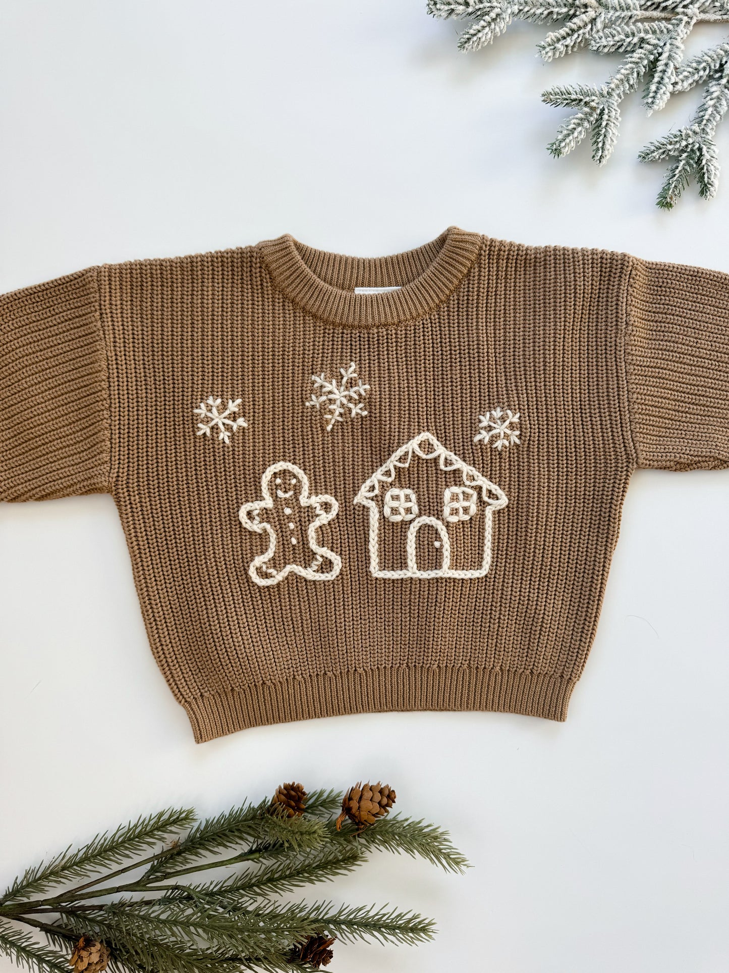 Premade Gingerbread House Sweater