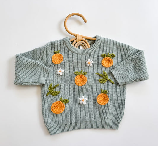 Orange You Glad Sweater 12-24m