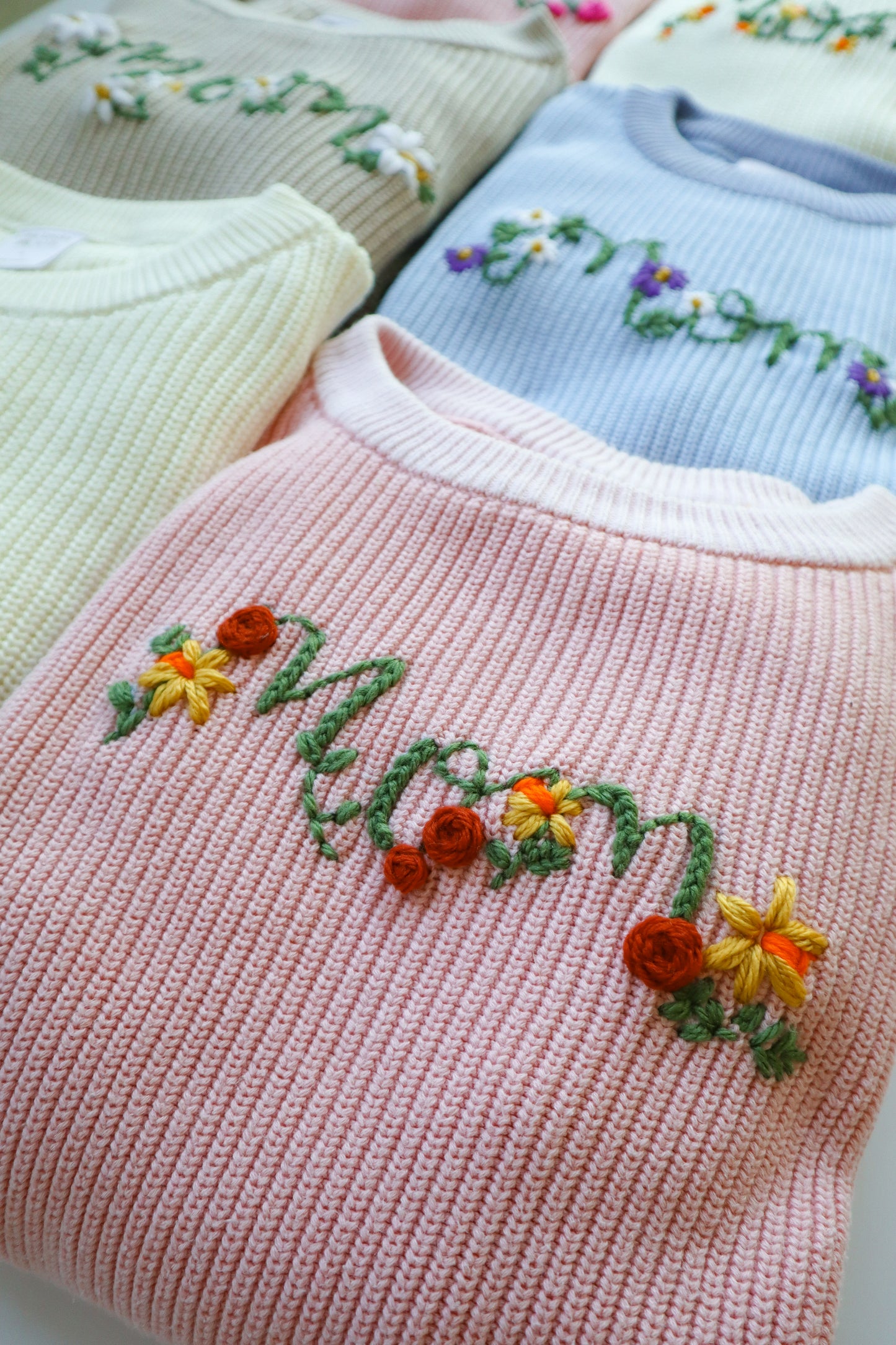 Mom Birth Flower Sweater