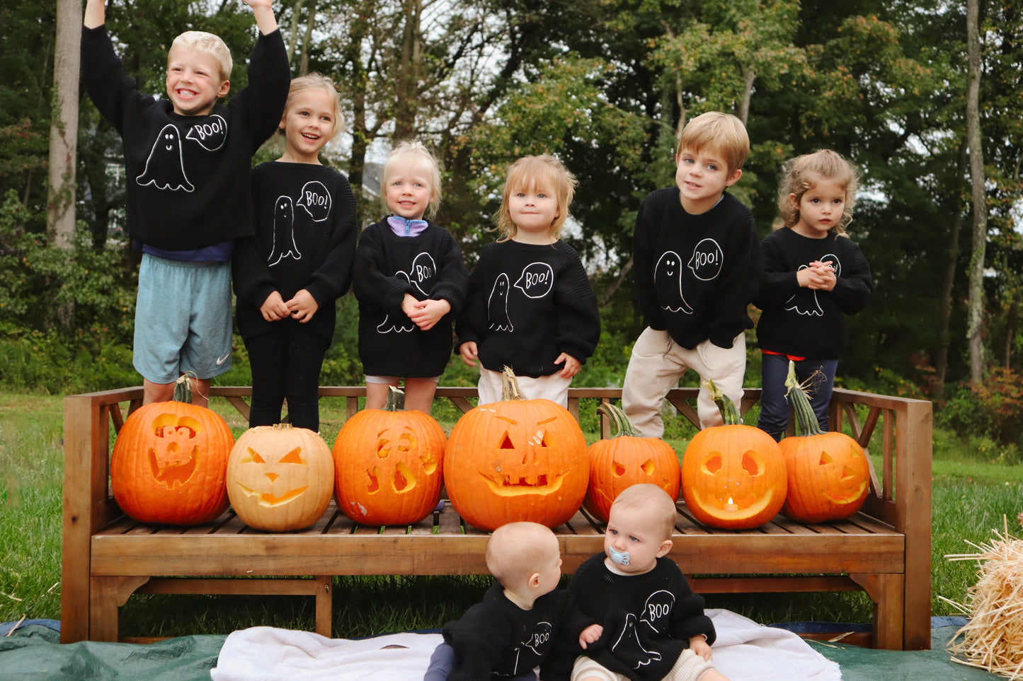 GLOW Ghost BOO Sweater