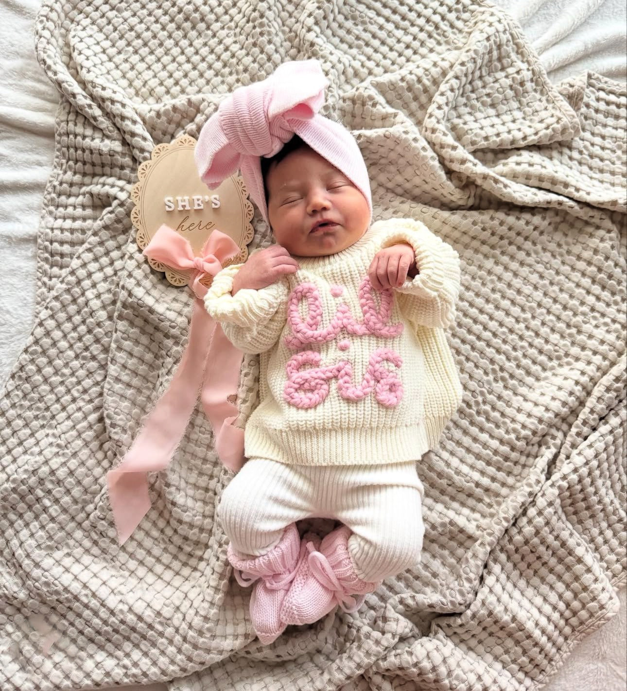 Lil Bro Lil Sis announcement sweater