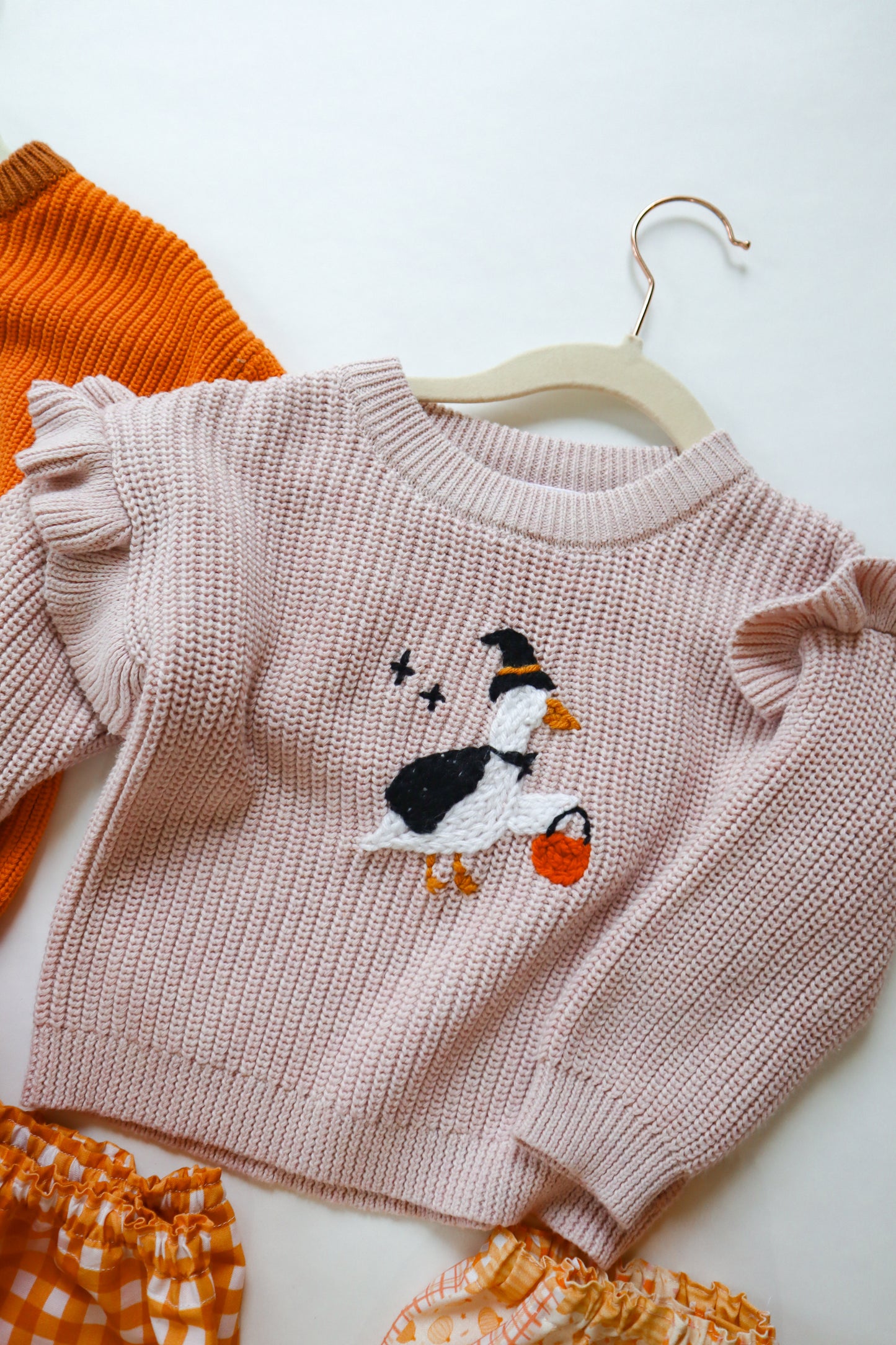 Goose Witch Ruffle Sweater